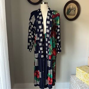 Vintage 1980s tropical skirt + cardigan set - AKF New York